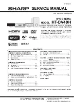 Sharp HT-DV40H Service Manual preview