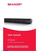 Sharp HT-SB106 User Manual предпросмотр