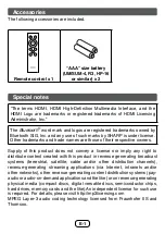 Предварительный просмотр 2 страницы Sharp HT-SB116 Operation Manual