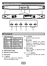 Предварительный просмотр 5 страницы Sharp HT-SB116 Operation Manual