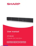 Sharp HT-SB140 User Manual предпросмотр