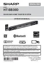 Sharp HT-SB30D Operation Manual предпросмотр