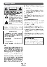 Предварительный просмотр 2 страницы Sharp HT-SB31D Operation Manual