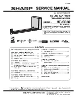 Sharp HT-SB60 Service Manual preview