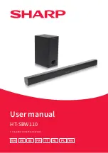 Предварительный просмотр 1 страницы Sharp HT-SBW110 User Manual