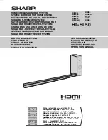 Preview for 1 page of Sharp HT-SL50 Operation Manual