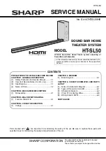 Preview for 1 page of Sharp HT-SL50 Service Manual