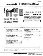 Sharp HT-X1H Service Manual preview