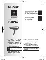 Preview for 1 page of Sharp IB-HP9A Operation Manual