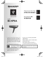 Предварительный просмотр 1 страницы Sharp IB-HP9A Operation Manual