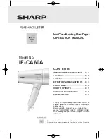 Sharp IF-CA60A Operation Manual preview