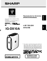 Sharp IG-DX10A Operation Manual предпросмотр