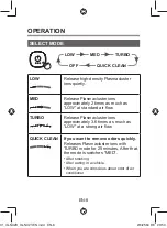 Preview for 10 page of Sharp IG-NX2B Operation Manual