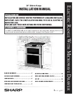 Preview for 1 page of Sharp Insight Electric Rang Installation Manual