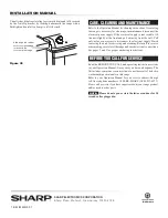 Preview for 8 page of Sharp Insight Electric Rang Installation Manual