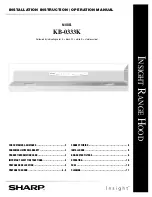 Sharp Insight KB-0333K Installation Instructions And Operation Manual preview