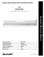 Preview for 1 page of Sharp Insight KB-0333K Installation Instructions And Operation Manual