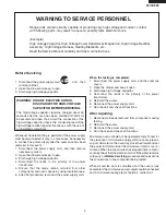 Предварительный просмотр 3 страницы Sharp Insight KB-4425LK Service Manual