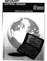 Предварительный просмотр 1 страницы Sharp IQ-8900 Operation Manual