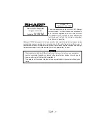 Предварительный просмотр 1 страницы Sharp IV-S51M Instruction Manual