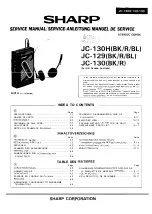 Sharp JC-129BK Service Manual предпросмотр