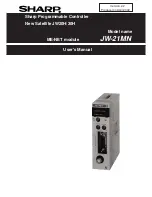 Предварительный просмотр 1 страницы Sharp JW-21MN User Manual