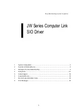 Sharp JW Series Connection Manual предпросмотр