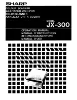 Sharp JX-300 Operation Manual preview