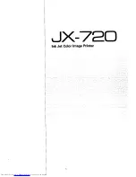 Preview for 3 page of Sharp JX-720 Operation Manual