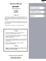 Preview for 3 page of Sharp KB-0333KK Service Manual