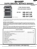 Sharp KB-3411JK Supplemental Service Manual preview