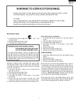 Preview for 3 page of Sharp KB-3411JK Supplemental Service Manual