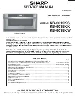 Sharp KB-6015KK Service Manual preview