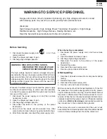 Preview for 3 page of Sharp KB-6015KK Service Manual