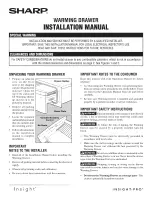 Preview for 1 page of Sharp KB-6100NK Installation Manual