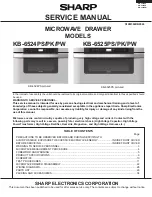 Preview for 1 page of Sharp KB-6524PS Service Manual