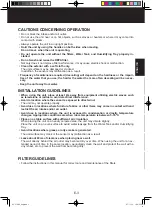 Preview for 5 page of Sharp KC-C100E Operation Manual