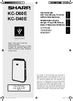 Sharp KC-D40E Operation Manual preview