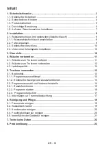 Preview for 3 page of Sharp KD-GCB8S7PW9-DE User Manual