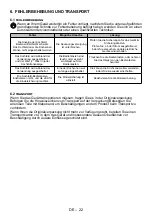 Preview for 22 page of Sharp KH-6VX09FS00-EU User Manual