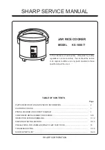 Preview for 1 page of Sharp KS-1800 Service Manual