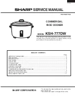 Sharp KS-H777DW Service Manual preview