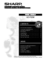 Preview for 1 page of Sharp KZ-P2DW Operation Manual