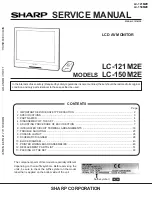 Preview for 1 page of Sharp LC-121M2E Service Manual