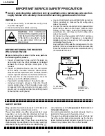 Предварительный просмотр 2 страницы Sharp LC-13AV6U Service Manual