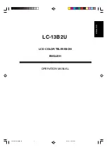 Sharp LC-13B2U Operation Manual предпросмотр