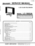 Sharp LC-13B2UA Service Manual предпросмотр