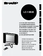 Sharp LC-13C2E Operation Manual preview