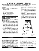 Предварительный просмотр 2 страницы Sharp LC-13C2E Service Manual