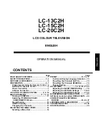 Предварительный просмотр 2 страницы Sharp LC-13C2H Operation Manual